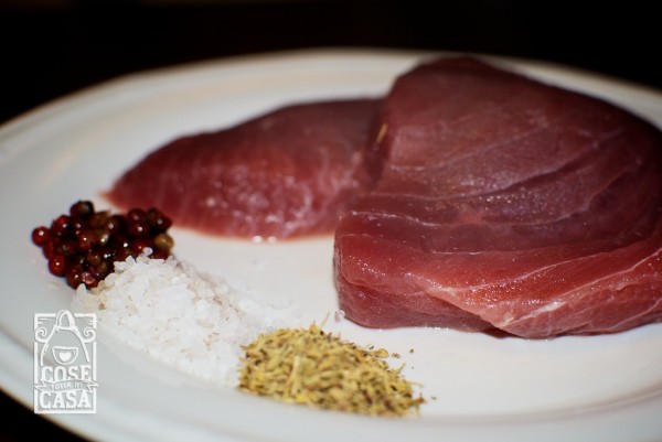 Filetti di tonno con timo e pepe rosa: gli ingredienti