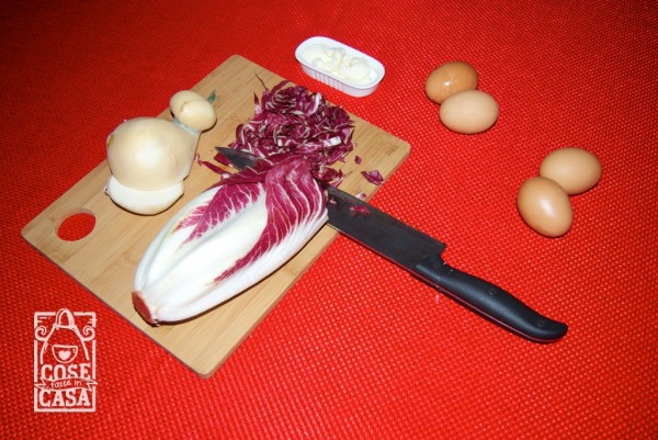 Omelette radicchio e scamorza: gli ingredienti
