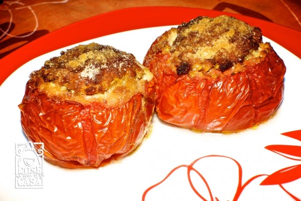 Pomodori ripieni gratinati al forno: il risultato