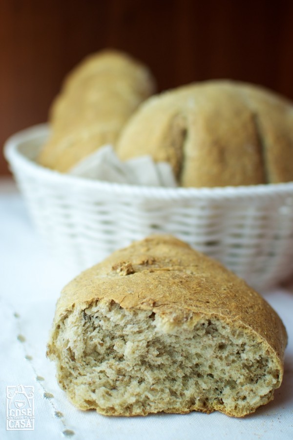 Pane integrale fatto in casa: un dettaglio del pane