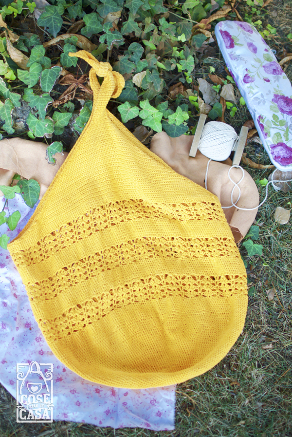 Borsa in cotone handmade: la borsa.