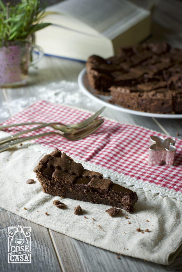 Crostata al cioccolato fondente: la torta.